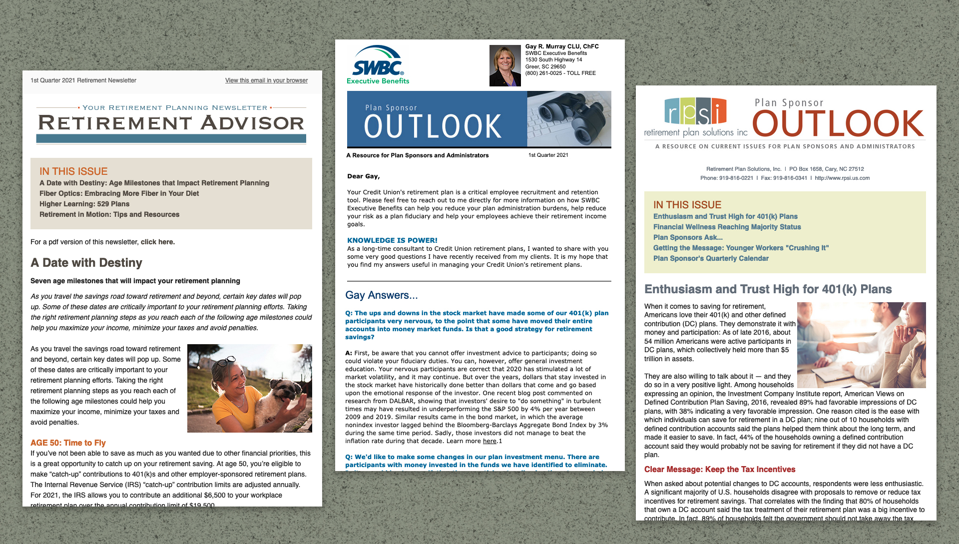 Email newsletters image